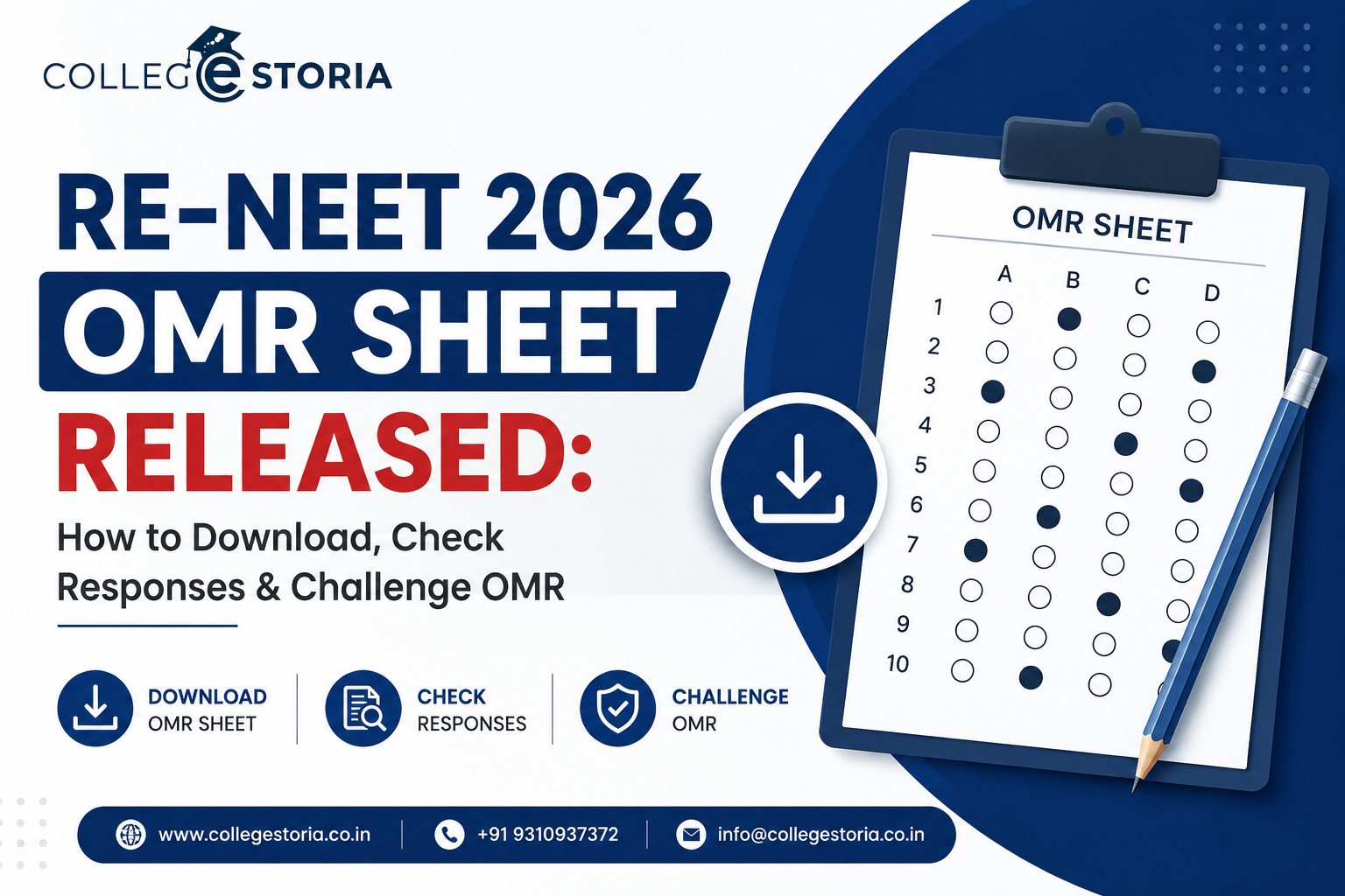 RE-NEET 2026 OMR Sheet Released