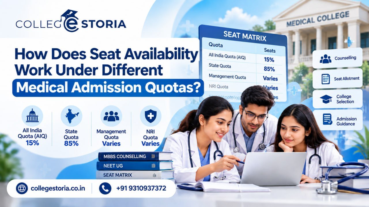 How Does Seat Availability Work Under Different Medical Admission Quotas